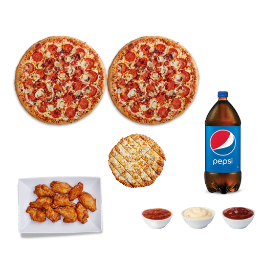 Order Game Night Deal ( 2 MEDIUM PIZZA)